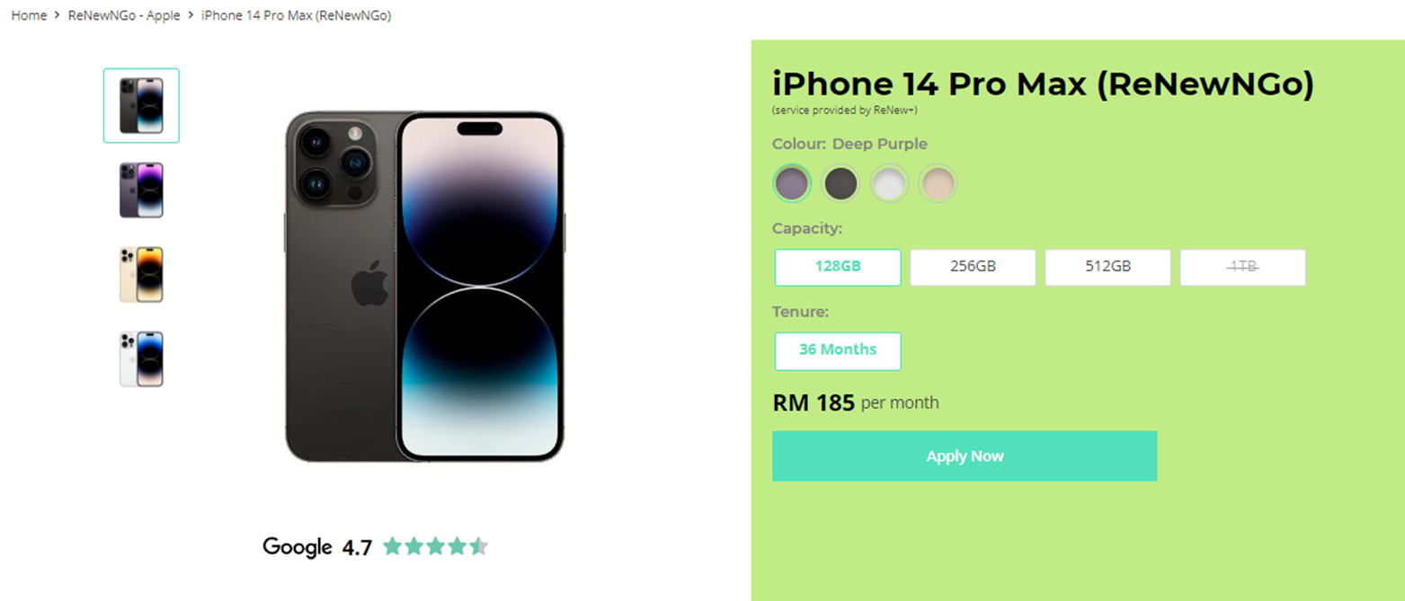 pilihan peranti renewngo